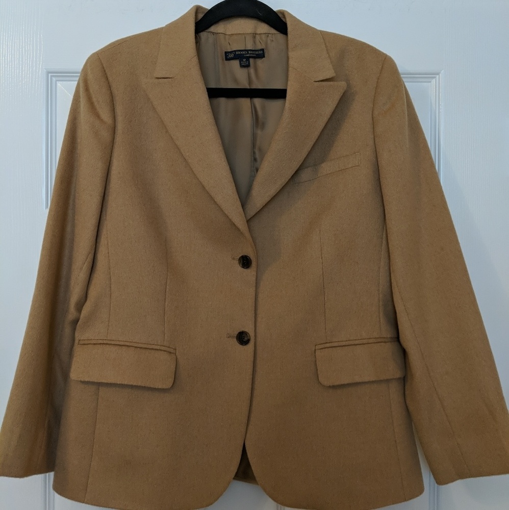Women's Brooks Brothers Camel Hair Blazer-Size 12